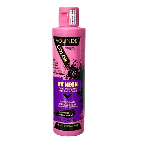 Màu nhuộm highlight phản quang Aolinde UV Neon 200ml - No Pi8 Instertella Purple