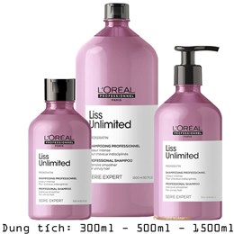 DẦU GỘI L'OREAL LISS UNLIMITED GIÚP TÓC BÓNG MƯỢT GIẢM XƠ RỐI