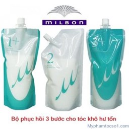 Bộ MilBon phục hồi tóc hư tổn 600ml x3