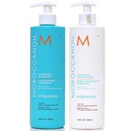 Bộ gội xả Moroccanoil Hydration dưỡng ẩm mềm mượt cho tóc khô hư tổn nhẹ 500mlx2