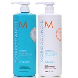 Bộ gội xả Moroccanoil Hydration dưỡng ẩm mềm mượt cho tóc khô hư tổn nhẹ 1000mlx2