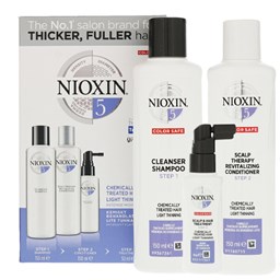 Bộ Dầu Gội Nioxin Số 5 Dành Cho Tóc Trung Bình, Nhuộm Và Rụng Nhẹ