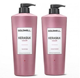 Cặp Gội Xả Goldwell Kerasilk Color Bảo Vệ Màu Nhuộm