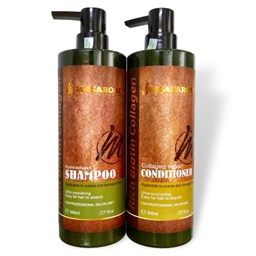 Bộ dầu gội xả phục hồi siêu mượt tóc Masaroni Rich Biotin Collagen 800ml - CẶP