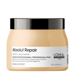 HẤP DẦU LOREAL ABSOLUT REPAIR GOLD QUINOA 2021 KEM BƠ CHO TÓC HƯ TỔN 500ML