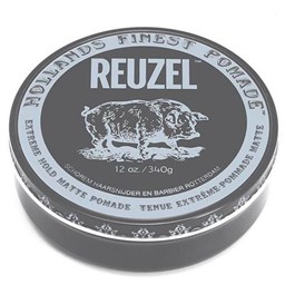 Sáp tạo kiểu tóc Reuzel Extreme Hold Matte Pomade (xám) giữ nếp siêu cứng