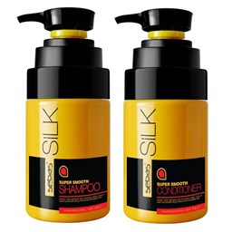 Bộ dầu gội xả tơ tằm Sebas Silk cho tóc khô hư tổn 500ml 