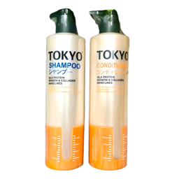 Cặp dầu gội xả TOKYO siêu mềm mượt 600mlx2