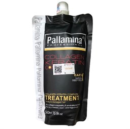 Hấp dầu Pallamina collagen keratin siêu mềm mượt túi 500ml 