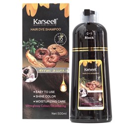 Dầu gội Karseell Hair Dye phủ bạc màu đen 500ml Dầu gội Karseell Hair Dye phủ bạc màu đen 500ml