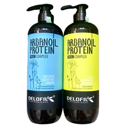 Bộ dầu gội xả Delofil Pure Repair - Color Detangling phục hồi dưỡng ẩm 